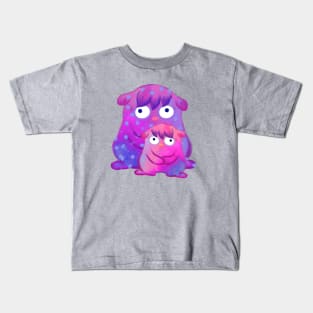 Cute Purple Monster and Friend Kids T-Shirt